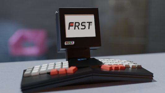 Render of Mobile 1 Cyberdeck by FRST Computer